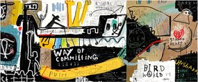 Festmény - Graffiti (120x50 cm)
