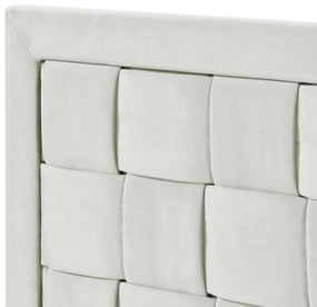Fejtámla Tervo 180x45 cm bársony szürke [en.casa]