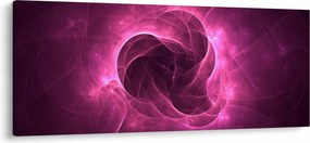 Modern rózsaszín absztrakció képe (120x50 cm)