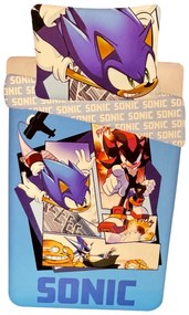 DISNEY SONIC pamut ágynemű Ágynemű mérete: 140x200 cm, A csomag tartalma: Készletcsomagolás