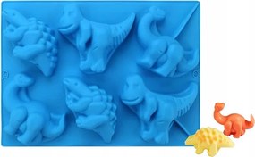 Szilikon öntőforma Dinoszauruszok 3D csokoládé keksz desszertek sütéséhez