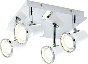 Beltéri karos spotlámpa gu10 4x50w fehér steve