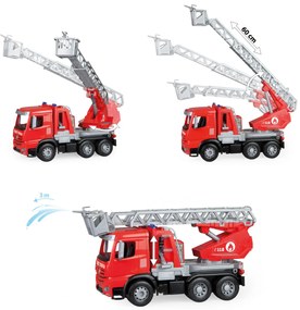 Lena tűzoltóautó működő locsolópermetezővel  Mercedes Benz Arocs, 47 cm