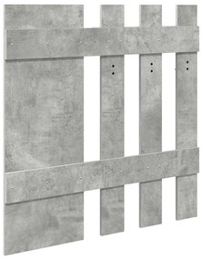 Fali Kabáthorog tükörrel Beton szürke 100 x 10 x 100 cm Faanyag