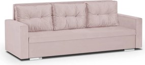 FELIX Háromszemélyes kinyitható kanapé Rózsaszín