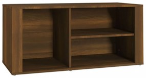 barna tölgyszínű szerelt fa cipősszekrény 100x35x45 cm