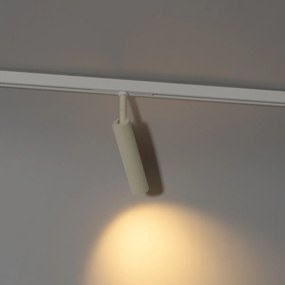 Modern spotlámpa bézs és fehér színben 1 fázisú sínrendszerhez - Slimline Uzzy