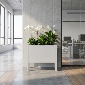 Kis szürke fém virágcserép kaspó: DAISY 400 x 350 x 250 mm