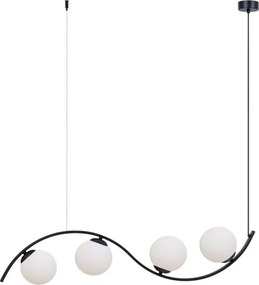 ZUMA LINE 5014 WAVE Modern Függesztett Lámpa Fehér, Fekete E14 IP20