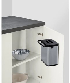 Matt ezüstszínű komposztálható hulladék gyűjtő 3 l Colin – Wenko