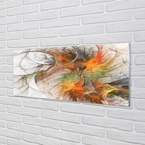 Üvegképek Színes geometriai fraktálok 125x50 cm