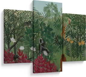 Kép - Henri Rousseau, Tropical Forest with Monkeys, reprodukciók (90x60 cm)