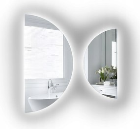 Orbital Led két darabos félkör alakú tükör szett 75X150cm 90X180cm