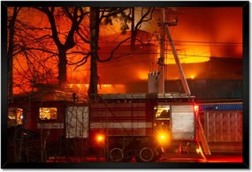 Poszterek keretben 60x40 Tűzoltók