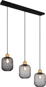 TRIO R30563032 CALIMERO Többágú Függesztett Lámpa Fekete E27 IP20