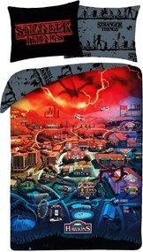 Stranger Things Hawkins ágyneműhuzat 140×200cm, 70x90 cm microfibre