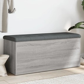 szürke sonoma színű szerelt fa tárolópad 102 x 42 x 45 cm