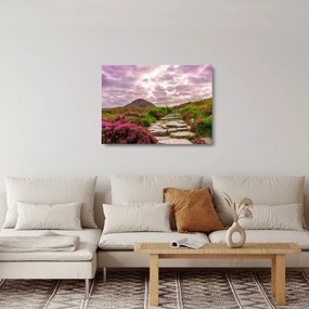Tájkép (üvegen) (70x50 cm)