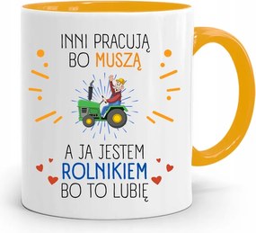 A Gazdáknak A Sárga Bögre Mások Azért Dolgoznak, Mert fényképes nyomattal Kell