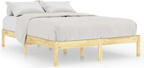 vidaXL tömör fenyőfa ágykeret 200 x 200 cm