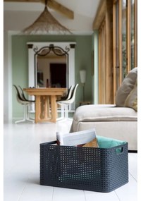 Szürke fedeles műanyag tárolódoboz 33x44,5x25 cm Style – Curver