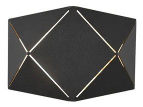 TRIO ZANDOR fali lámpa, fekete, 3000K melegfehér, beépített LED, 500 lm, TRIO-223510132
