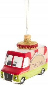 Karácsonyi dísz Glasso taco teherautó