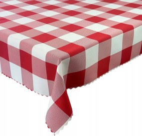 Abrosz Foltálló Dekoratív Alice Kockás Piros 130x160 cm