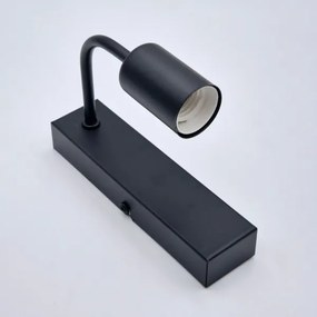 Fali lámpa ASTRID 1xE27/60W/230V matt fekete