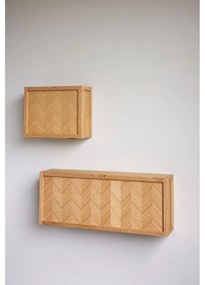 Natúr színű tölgyfa billenő ajtós-függő cipőtartó Herringbone – Hübsch