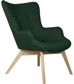 Sötétzöld fotel Niko – Ropez