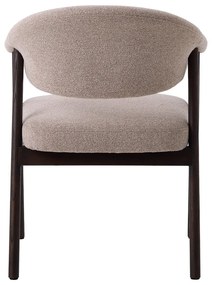 Bézs tölgyfa karfás étkezőfotel szett 2 db-os Elk – Unique Furniture