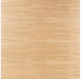 AKCIÓ Fekete étkezőasztal tölgy PURO dekorációval 70x70 II. osztály