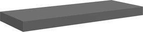 vidaXL magasfényű szürke MDF lebegő fali polc 60 x 23,5 x 3,8 cm