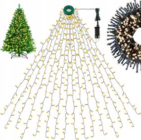 KarĂĄcsonyfa FĂ©nyfĂŒzĂ©r 280 Led Usb 2M 8 VilĂĄgĂtĂĄsi MĂłd