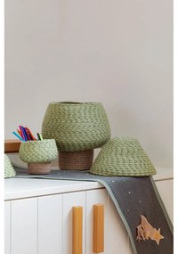 Zöld textil játéktároló kosár ø 25x36 cm Big Tree – Lorena Canals