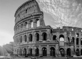 Kép - Colosseum Rómában, fekete-fehér (70x50 cm)