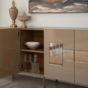 Paris komód, bronz-arany, 180 cm