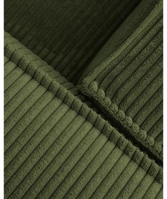 Blok sötétzöld kordbársony kanapé - Kave Home