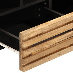 tömör nyers mangófa TV-szekrény 100 x 34 x 46 cm