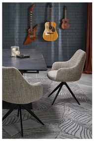 Sterzo étkezőasztal 160-200 x 90 cm, fekete / arany tölgy