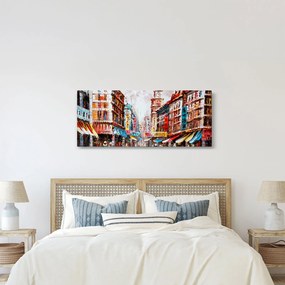 Kép - Hong Kong, olajfestmény (120x50 cm)