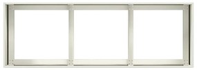 vidaXL növénytartó fehér 120x40x40 cm hidegen hengerelt acél