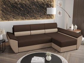 Sarok ülőgarnitúra Radiant L3 (sötétbarna + bézs) (J). 1057472