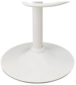 Fehér bőr utánzat állítható magasságú bárszék szett 2 db-os (ülésmagasság 56,5 cm) – Casa Selección