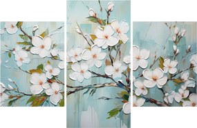 Kép - Festés, virágzó faágak (90x60 cm)