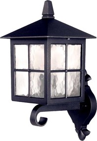 Elstead klasszikus kültéri fali lámpa winchester fekete átlátszó elsbl17-black IP44