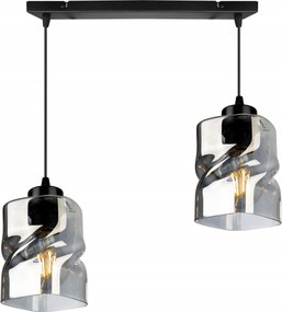 Mennyezeti LĂĄmpa LĂłgĂł CsillĂĄr DĂszlĂ©c Fekete Ăveg Konyha ĂtkezĆ