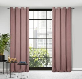Amaro sötétítő függöny apró szerkezeti mintával Pasztell rózsaszín 135x250 cm