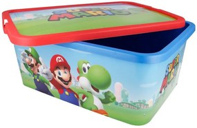 Super Mario műanyag tároló doboz 13 L